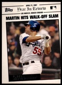 2008 Topps Year in Review #YR21 Russell Martin Los Angeles Dodgers - Picture 1 of 2