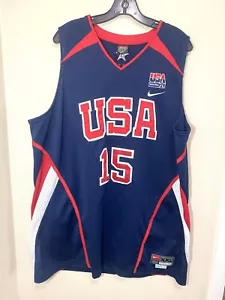 Carmelo Anthony #15 Team USA Nike Jersey Stitched 2004 Olympics Athens XXL - Picture 1 of 5