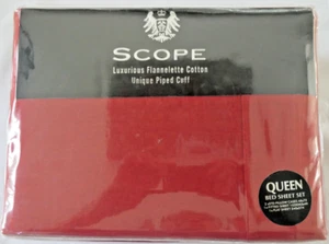 Luxurious Scope Flannelette Queen-size cotton sheet set - Picture 1 of 3