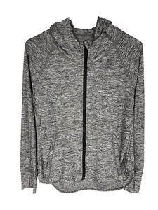 Athleta Pacifica Baja UPF Jacke meliert grau schwarz Größe M NEU - Bild 1 von 5