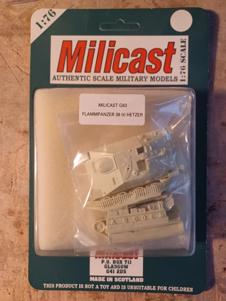 MILICAST G83 - Flammpanzer 38 (t) Hetzer- resin kit  1:76 - Immagine 1 di 1