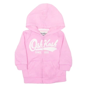 OSHKOSH B'GOSH Glitzer Mädchen rosa Hoodie Full Zip XS - Bild 1 von 6