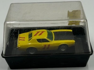 1973 Aurora Yellow Number 11 Car NICE SHAPE W/BOX - Picture 1 of 8