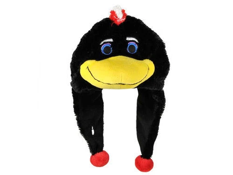 NWT Chicago Blackhawks NHL Mascot Tommy Hawk Dangle Warm Winter Hat Headdress Cover