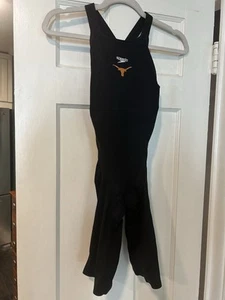 Speedo Swim Racing dive Suit Uni. Of Texas NWOT , Sz 24 - Picture 1 of 11