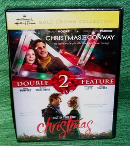 NEW HALLMARK CHRISTMAS IN CONWAY & JUST IN TIME FOR CHRISTMAS DOUBLE 2 MOVIE DVD - Picture 1 of 2