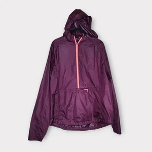Oiselle Purple Running Windbreaker Pullover Jacket with Pockets Women's XL - Picture 1 of 7