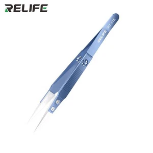 RELIFE RT-11E Präzision Titanlegierung Keramik gerader Kopf/Spitze Pinzette - Bild 1 von 1