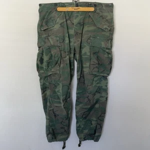 Double RRL Ralph Lauren Camouflage Cargo Hose Military Style Utility Taschen 38x32 - Bild 1 von 10