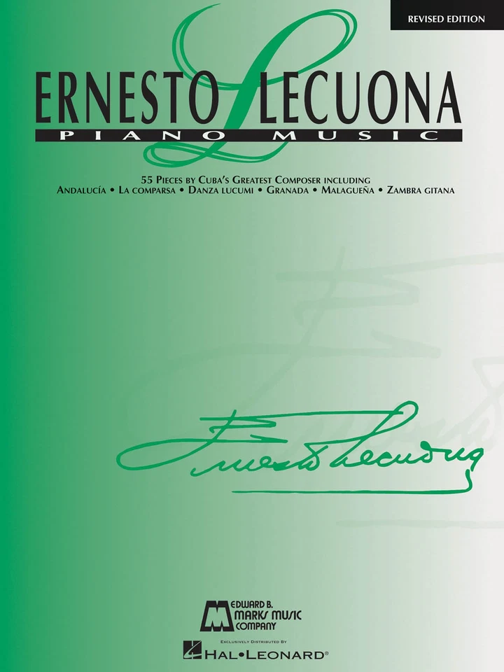 Ernesto Lecuona Piano Music Revised Advanced Cuban Sheet Music 55 Pieces Book - Image 1 of 1