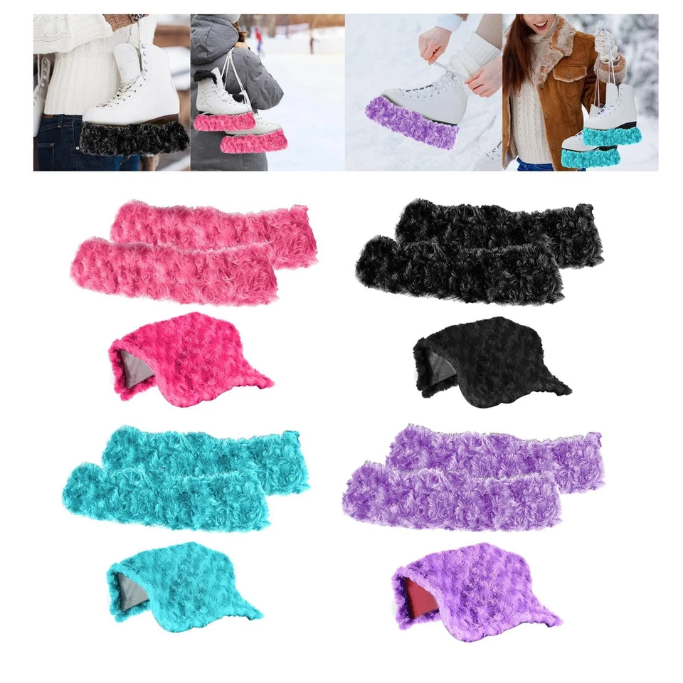 2x Schlittschuh-Klingenabdeckungen Schlittschuh-Schutz mit Handtuch - Bild 1 von 1