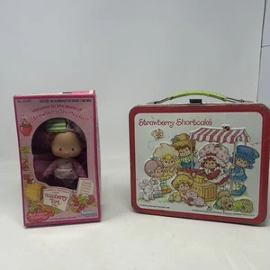 1980 Kenner Strawberry Shortcake Raspeberry Tart Puppe & Brotdose - Bild 1 von 15