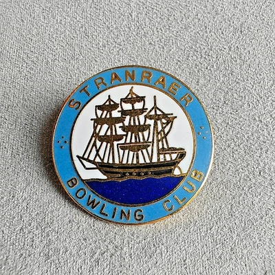 Stranraer Bowling Club - Enamel Pin Badge Bowls Sports UK - Image 1 of 2