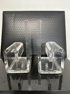VINTAGE RIALTO GEOMETRIC LUCITE BOOKENDS Excellent - Picture 1 of 15