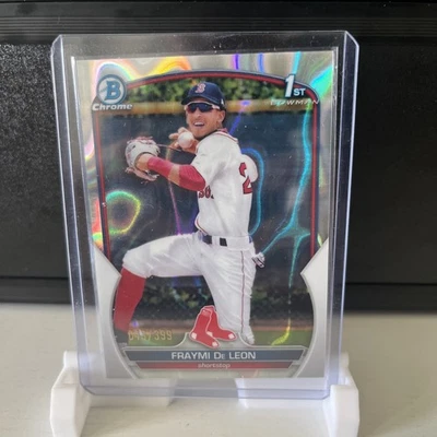 2023 Bowman #BCP-97 Fraymi De Leon Chrome Prospects Lava Refractors #/399 - Image 1 of 2