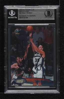 BAS 1998-99 Topps Stadium Club One of a Kind /150 Tracy Murray #48 BGS Authentic - Image 1 of 2