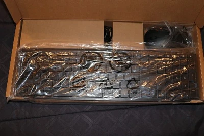 HP 310 Black Wired Keyboard and Multi-Function Mouse Combo USB - Brand New - Image 1 of 4