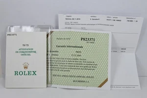 Rolex Datejust Papers - Ref 79173 - P Serial Number Dated 2001 & Service - Picture 1 of 7