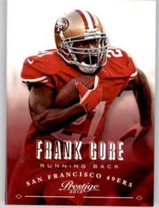 Tarjeta base Prestige Frank Gore NFL PWE 2013 49ERS #172 - Imagen 1 de 2