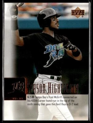 2001 Upper Deck #268 Fred McGriff Tampa Bay Devil Rays - Image 1 of 2