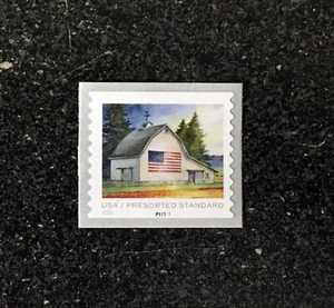 2022USA #5686 10c Flags on Barns - White Barn PNC Number Single  Mint (#P1111) - Picture 1 of 1