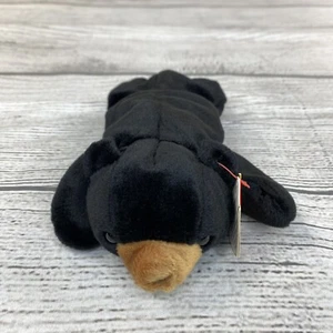 BLACKIE Black Bear Original Beanie Babies TY 1993 Plush Toy Animal * - Picture 1 of 13