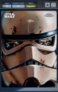 Topps Star Wars Card Trader Legendary Reflections Sandtrooper Obiwan 62cc - Picture 1 of 1
