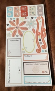 HUGE CLOUD 9 DESIGN CARDSTOCK STICKERS MEMORY MAKER AMAZING JOYFUL * - Picture 1 of 1