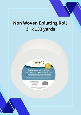 Non woven epilating roll 3" x 133 yards  paper waxing strips body hair removal - Image 1 of 4