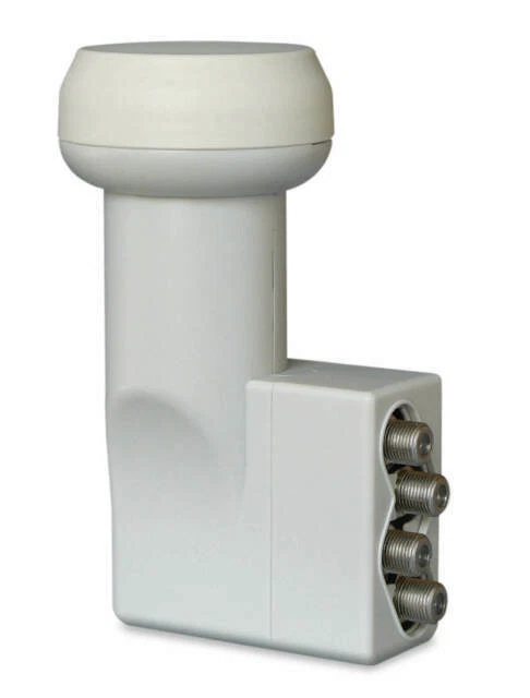 Fracarro UX-QD LTE Convertitore Satellitare LNB con 4 Uscite - Bianco