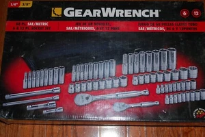 GEAR WRENCH 68-PC INCH/METRIC 6 & 12 POINT SOCKET SET 83000 - Picture 1 of 3