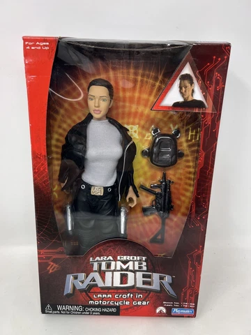 Lara Croft Tomb Raider Playmates Doll Angelina Jolie 12" New Sealed Cover