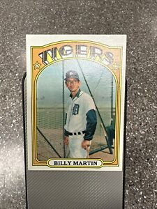 Billy Martin 1972 Topps MINT Detroit Tigers Middle Finger On Bat Card #33