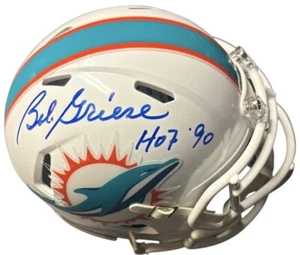 Miami Dolphins Bob Griese Signed Mini Helmet JSA Certified - Picture 1 of 1