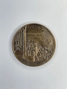 Offizielle 1974 Ohio Amerikanische Revolution Zweihundertjahrfeier Medaillon Bronze Münze Medaille - Bild 1 von 6