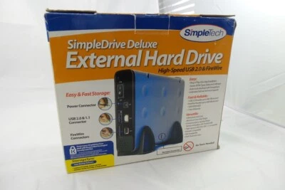 SimpleTech 250GB USB 2.0/Firewire 400 3.5-in External Hard Drive (STI-U2F36/250) - Image 1 of 2