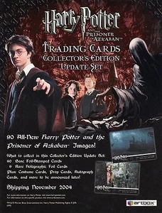 HARRY POTTER PRISONER OF AZKABAN UPDATE 2004 ARTBOX PROMOTIONAL SELL SALE SHEET - Picture 1 of 1