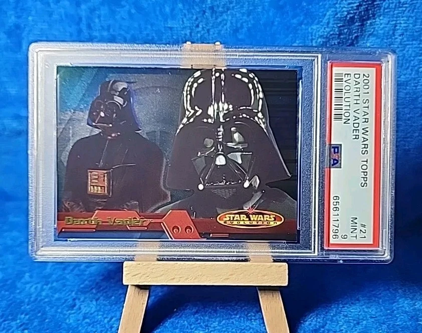 2001 Star Wars Evolution Topps Foil #21 Darth Vader PSA 9 POP 4 None Higher   - Image 1 of 3