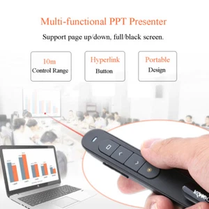 Presentation Clicker Wireless Presenter Remote USB Control Powerpoint PPT G4L7 - Picture 1 of 12