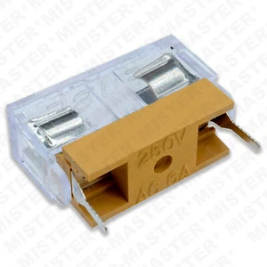 PORTAFUSIBILE CIRCUITO STAMPATO PCB PER FUSIBILE 5x20 mm 250V 6A - 4 PEZZI - Imagen 1 de 3