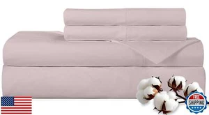 ROYALE LINENS 300 Thread Count 100% Long Staple Combed Cotton Sheet Set - 4 P - Bild 1 von 5