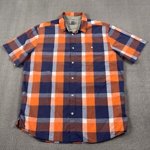 Helly Hansen Shirt Adult 2XL XXL Plaid Button Up Short Sleeve Casual Outdoor Men
