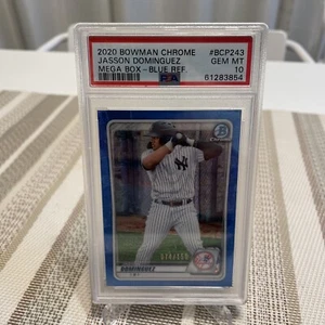 2020 Bowman Chrome Jasson Dominguez PSA 10 Mega Box Blue Ref /150 - Picture 1 of 8