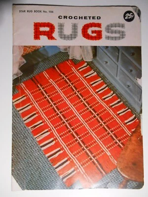 Vintage 1950 Mid Century Modern Crocheted RUGS 13 Patterns Star Book No. 106 - Image 1 of 4