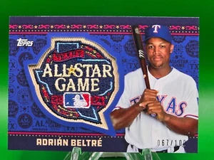 SCHEDA PATCH ADRIAN BELTRE 2024 TOPPS ALL STAR GAME #/100 - Foto 1 di 2
