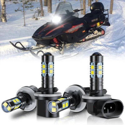 894 & 895 LED Headlight Combo Bulbs For Arctic Cat ZRT 600 800 Limited 2000-2002 - Image 1 of 4