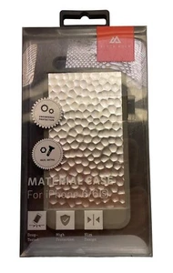 Custodia Martellata In Materiale Nero Per iPhone 6/6S, Argento/Grigio - Foto 1 di 6