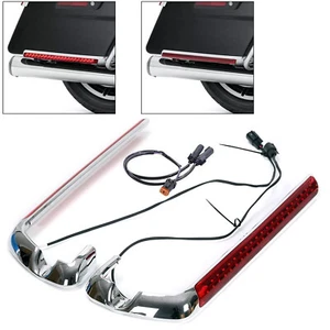 For Harley Touring Electra Glide 14-24 Pair Red Saddlebag LED Side Marker Light - Picture 1 of 9