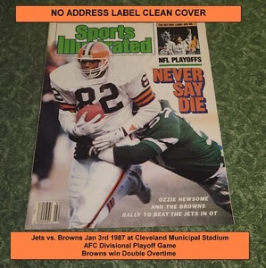 Sports Illustrated Cleveland Browns Jets 1987 doble OT Ozzie Newsome (CST) - Imagen 1 de 9