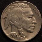 1930 S BUFFALO NICKEL, TOUGH S MINT DATE, NICELY CIRCULATED!